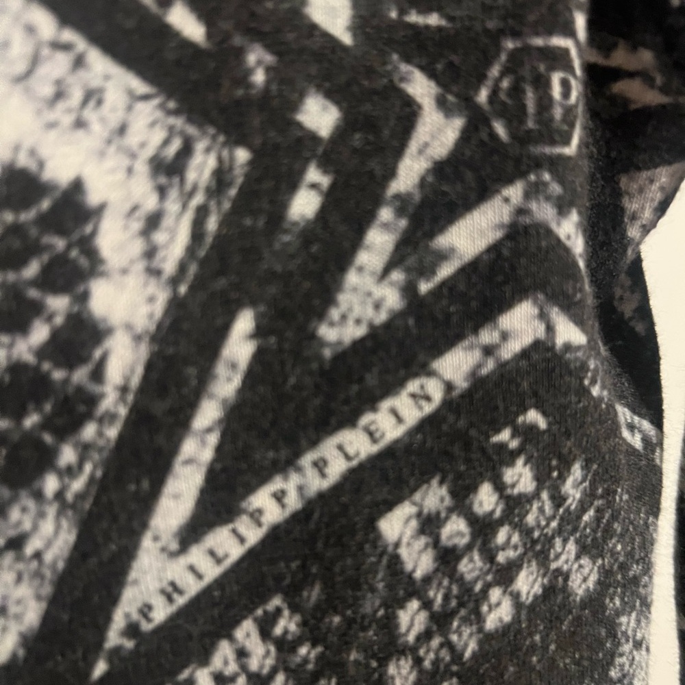 Philipp Plein Black And White Python Patterned Bl… - image 2